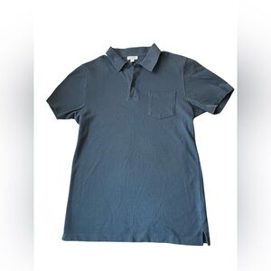 Sunspel Navy Polo Shirt